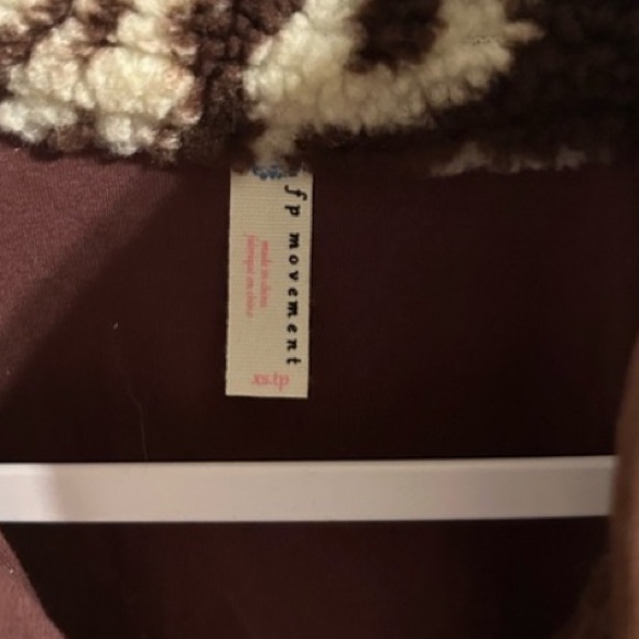 NWOT Free People Hit the Slopes Fleece Jacket - Picture 5 of 5